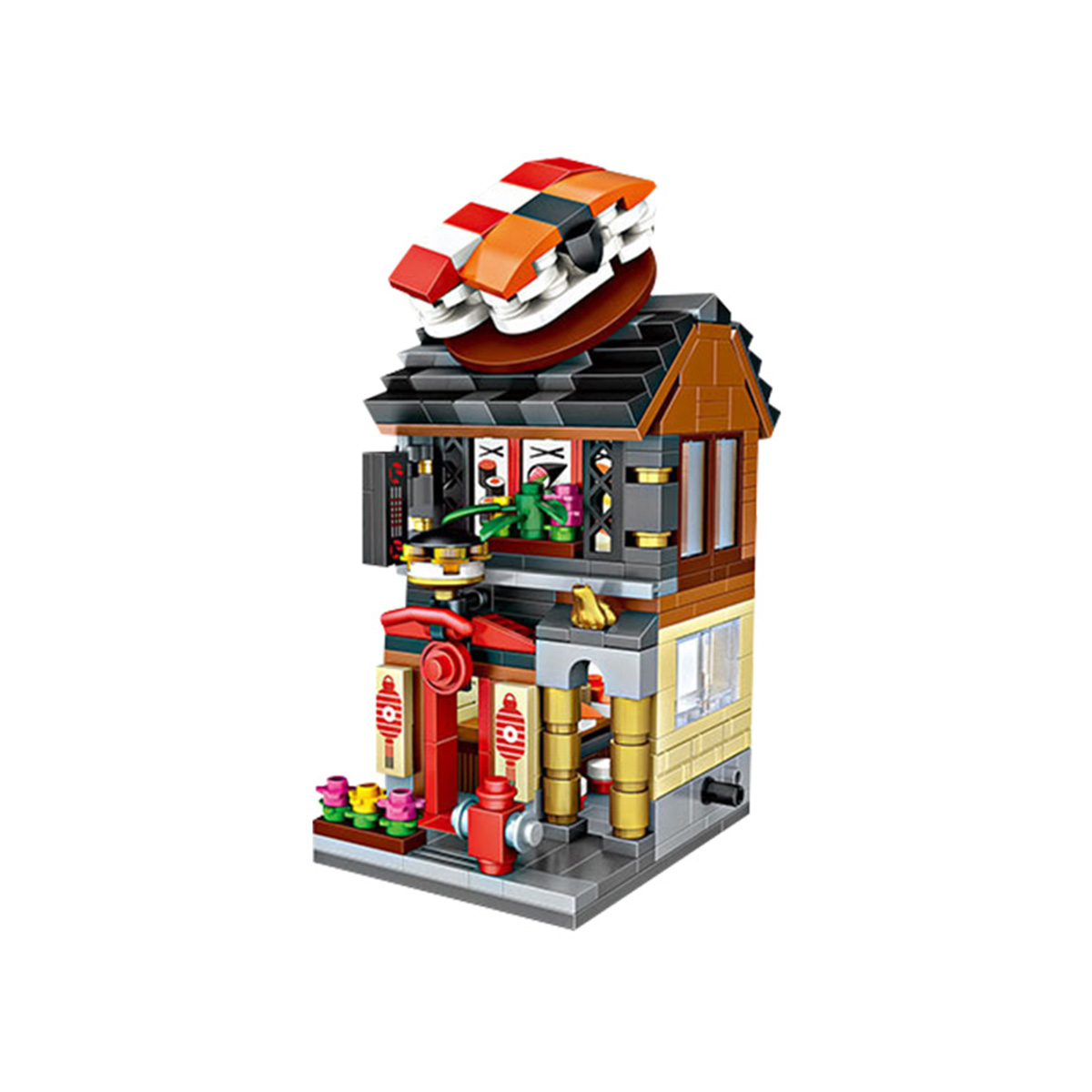 loz/俐智拼插积木 迷你街景系列 不兼容乐高积木玩具(婚纱店 寿司店)2