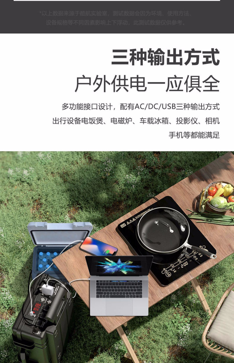 bjc户外电源1000w多功能交直流输出大功率600瓦移动电源2000w充电宝