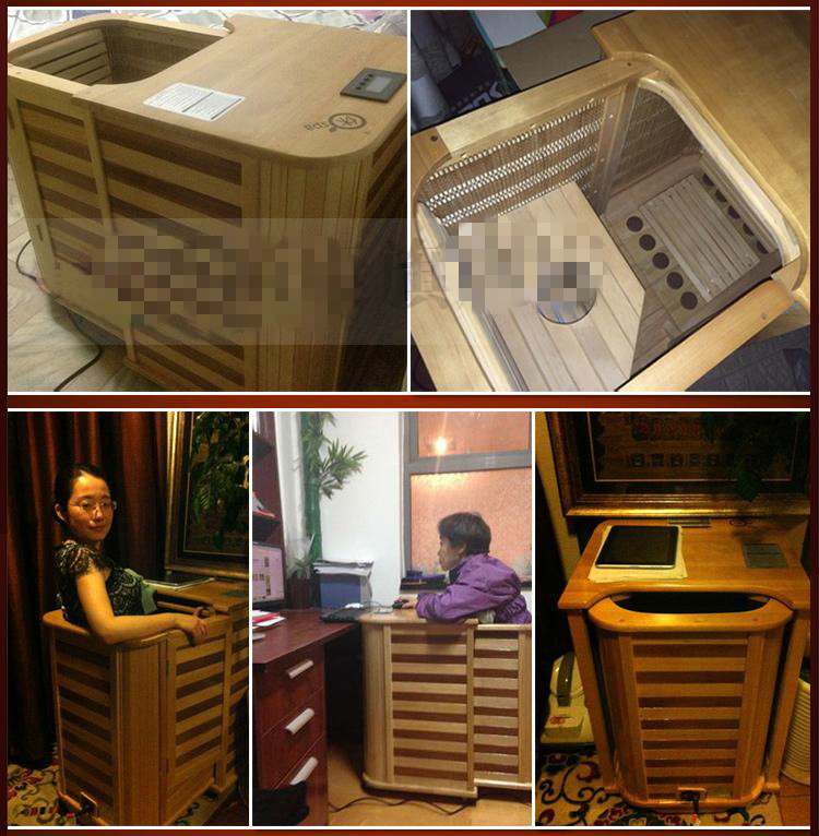 家用半身远足浴桶熏蒸全息能量养生桶汗蒸频谱泡脚加热木桶