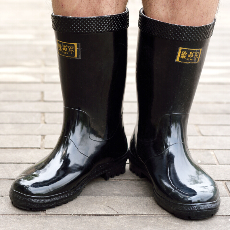 3539长筒雄军防水防漏雨耐穿男女同款雨靴3744码