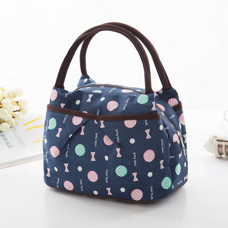 大号加厚防水饭盒便当包小布包手提包袋小拎包帆布防水咪包三格