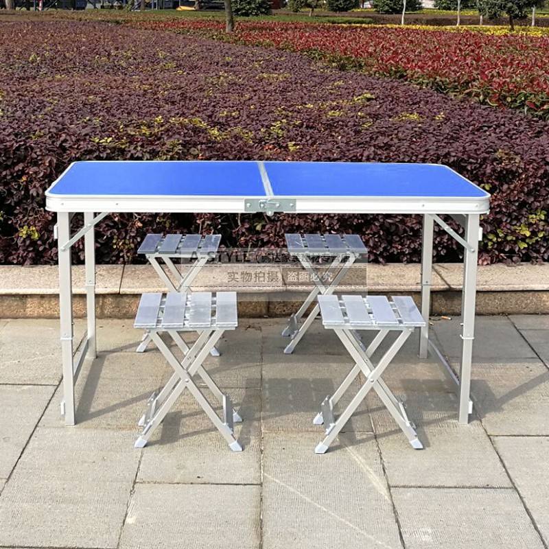 a-style餐桌001 苏宁放心购折叠桌椅户外轻便携摆摊地推桌子简易写字