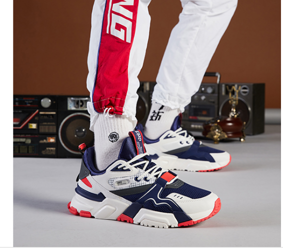 李宁正品新款001征程男子支撑经典休闲鞋运动生活男鞋agcq005