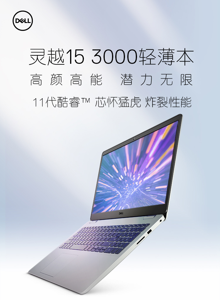 戴尔dell灵越3501轻薄便携学生家用商务工作办公笔记本电脑156英寸高