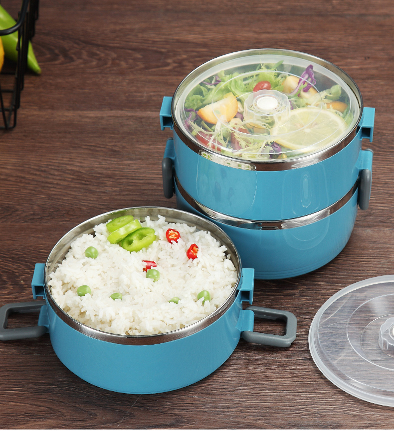 三维工匠保温饭盒不锈钢便当餐盒便携大容量多层密封防漏上班族带饭