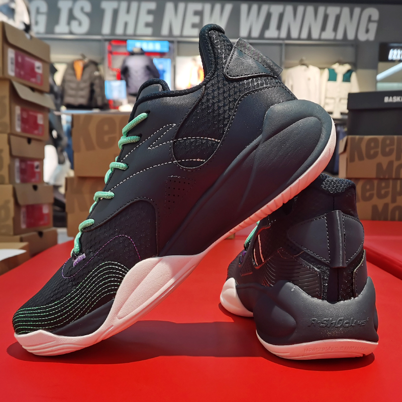 安踏篮球鞋男2021春季新款ufo激光iii低帮实战球鞋防滑耐磨减震