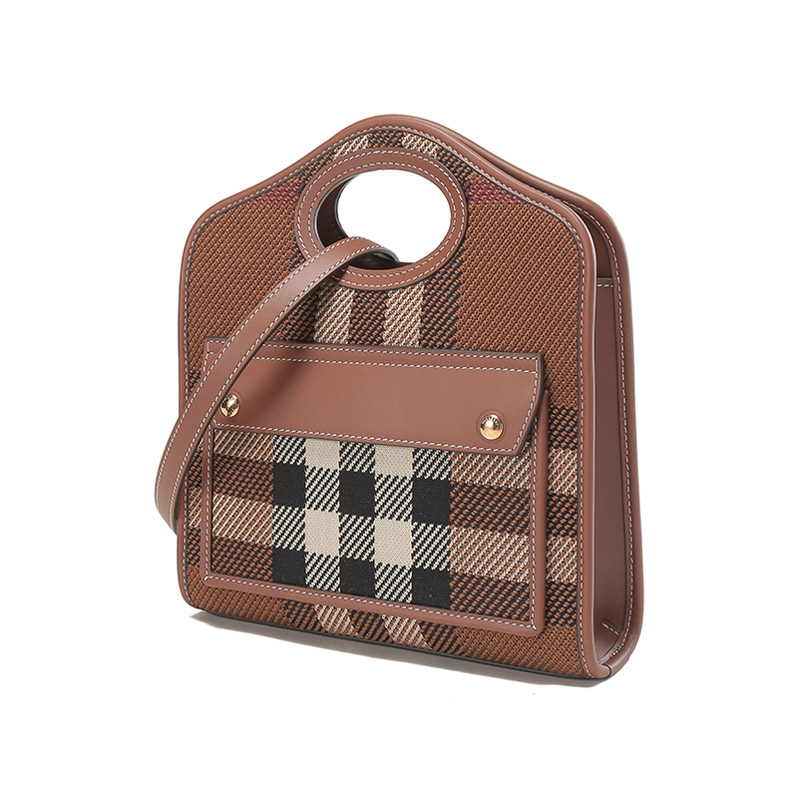博柏利(burberry)女士手提包8049138 博柏利 burberry 女款织物配皮