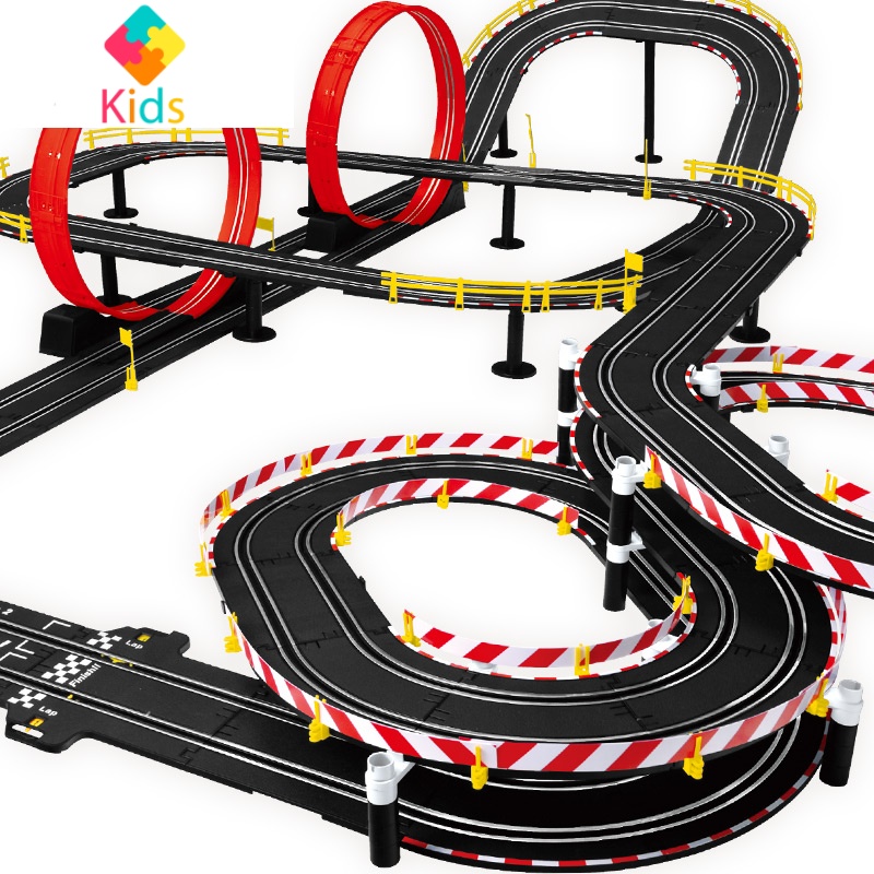 轨道车电动玩具小汽车轨道赛车跑道儿童汽车赛道男孩3岁6益智遥控真