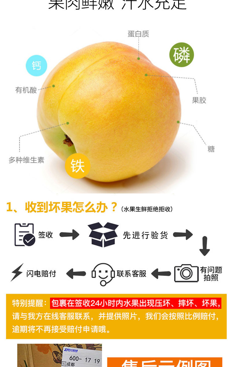 西沛生鲜山东蒙阴黄金油桃整箱净重3斤装当季现摘蜜心新鲜水果