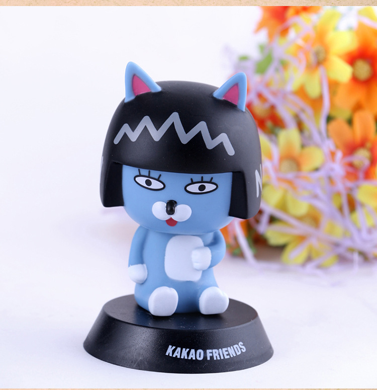 米芬工艺韩国kakaotalk表情公仔6款滑稽表情pvc搪胶公仔盒装