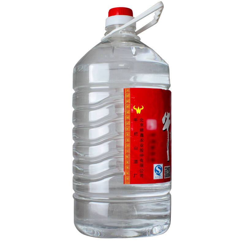 牛栏山二锅头56度5l 桶装白酒 牛桶系列 桶装泡酒 5000ml*4 整箱装
