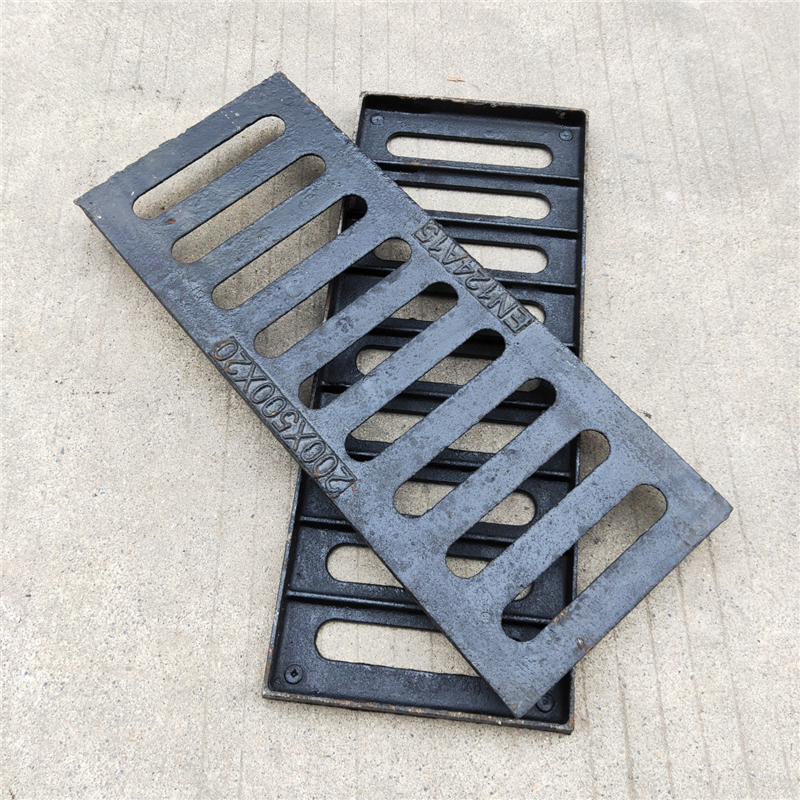 铸铁井盖排水沟盖板污水窨井盖下水道地沟盖板雨篦子50020020mm家庭