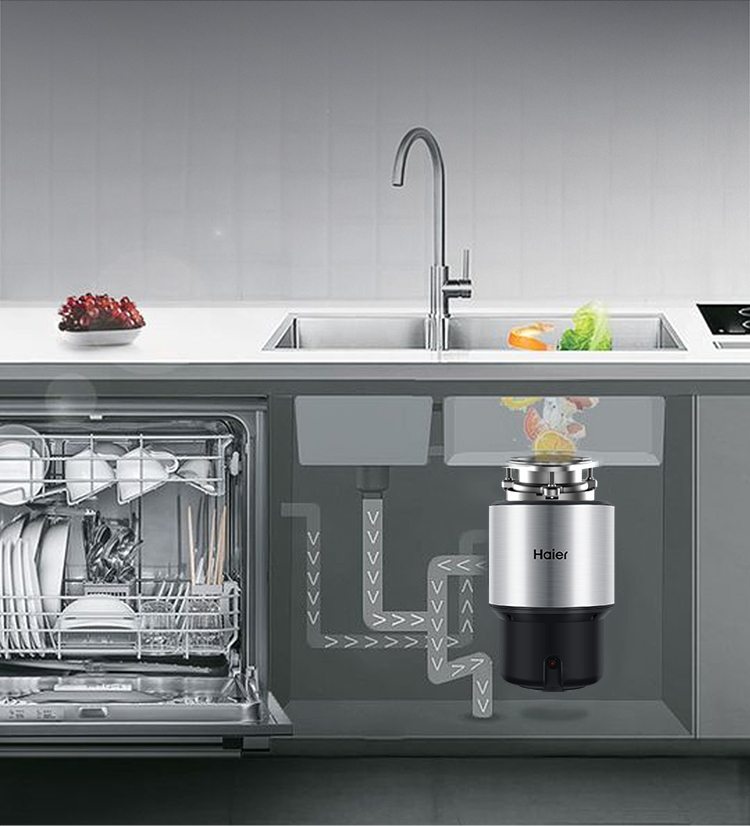 海尔haier大容量1300ml无线开关厨余垃圾处理器ld550h1大马力直流电机