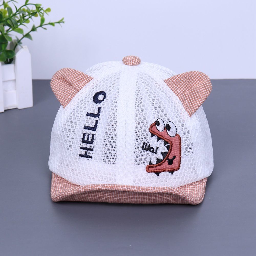 鸭舌帽儿童0-2岁网帽卡通帽子米老鼠软檐鸭舌帽夏季宝宝遮阳帽 鸭舌帽