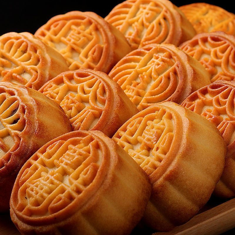 老式手工月饼中秋广式五仁芝麻小月饼散装批发