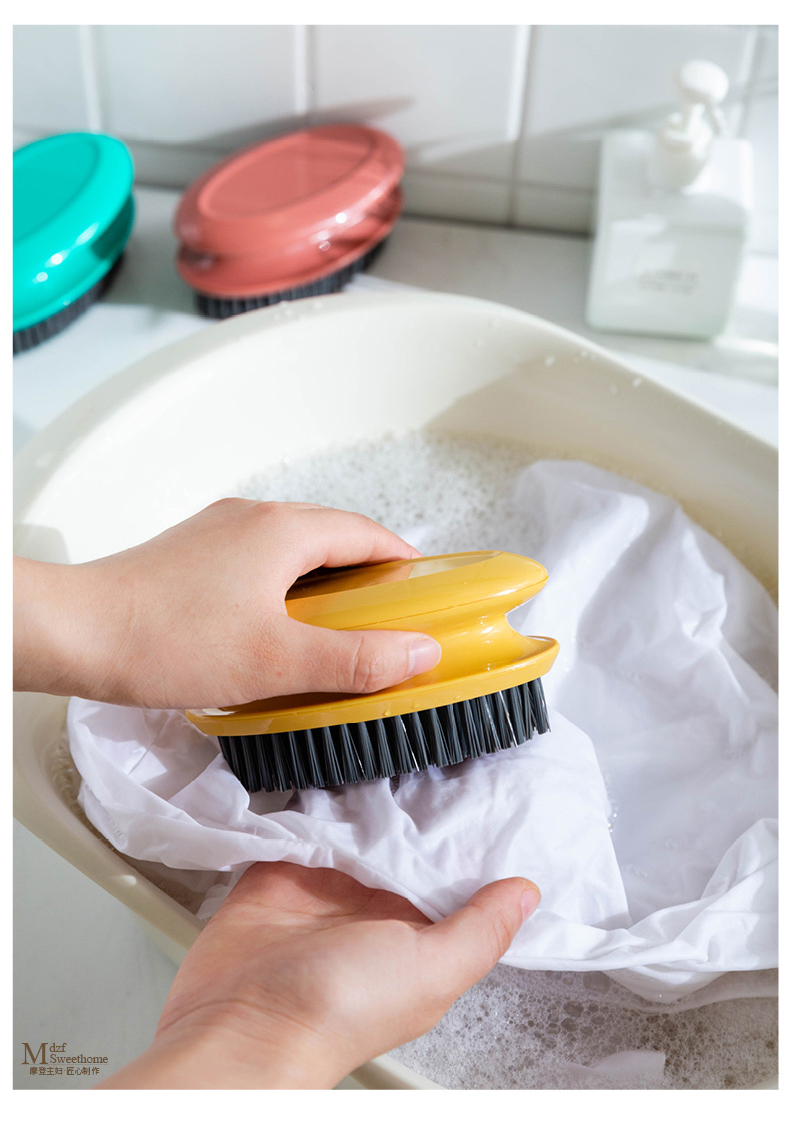 洗衣刷家用刷子洗衣服鞋子洗鞋软毛刷清洁多功能板刷鞋刷鞋刷灰色