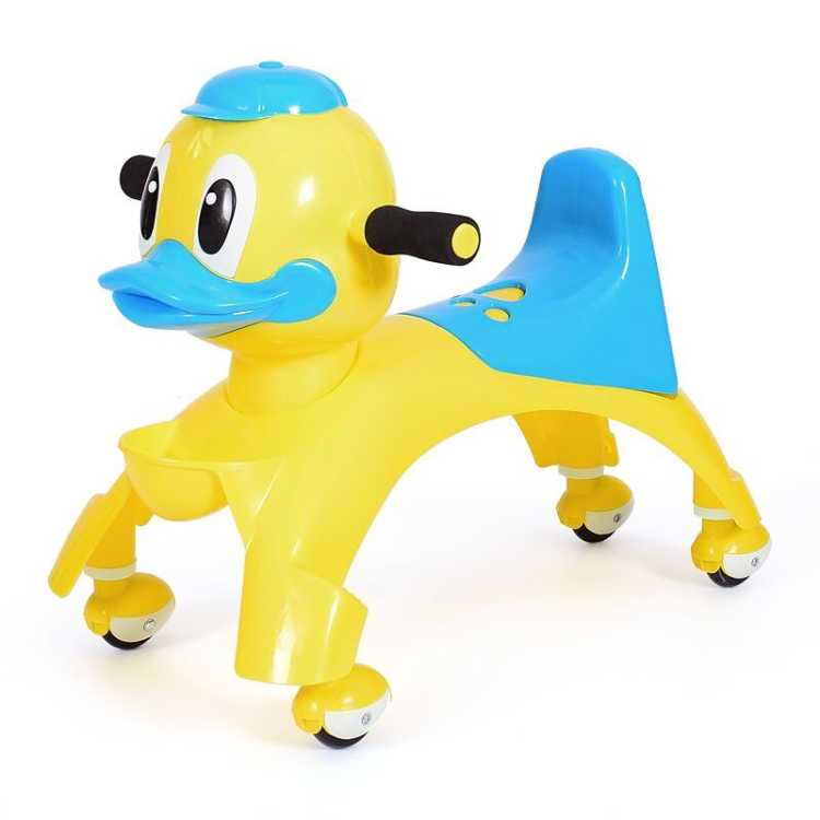 宝宝儿童玩具溜溜车滑行学步音乐踏步车扭扭车滑行车带音乐静音轮