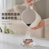 九阳(Joyoung)电热水壶家用1.7L大容量304不锈钢内胆无缝内胆双层防烫烧水壶自动断电开水煲K17FD-W160