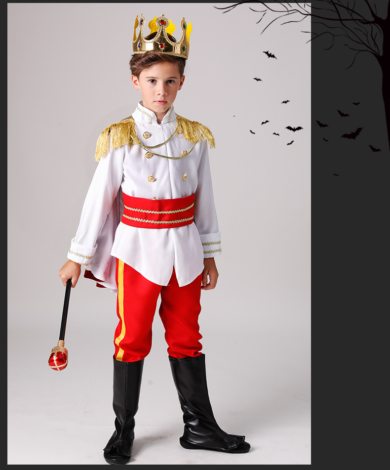 儿童万圣节服装男童国王 王子表演服礼服cosplay扮演幼儿园演出服【价
