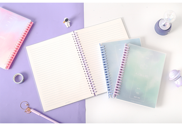 三年二班可爱创意星辰可拆卸活页本线圈本随身笔记本记事本小本子