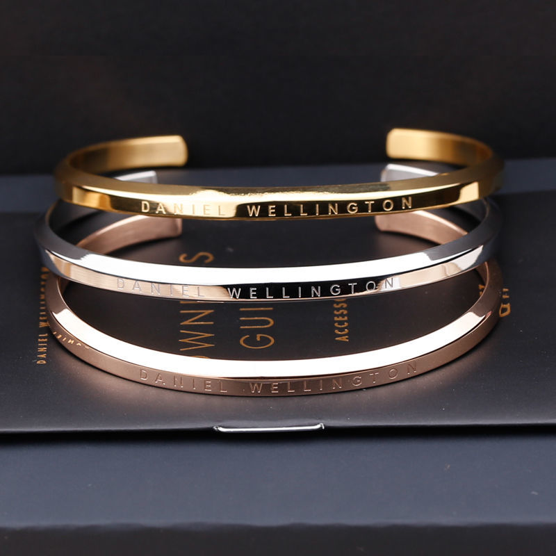 今日【亏本冲量】dw手镯经典款女ins轻奢小众精致钛钢手环 银色 男款