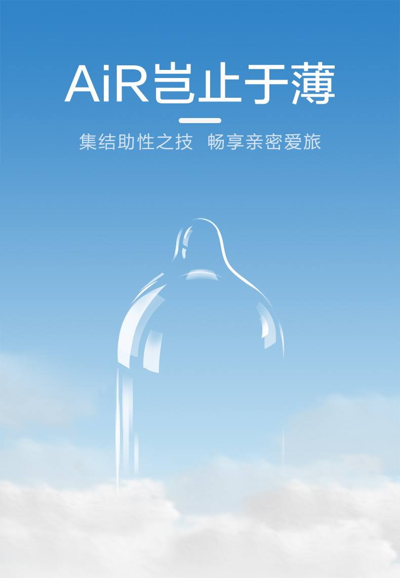 杜蕾斯(durex) 避孕套 air润薄空气套10只 air热薄6只 润滑型安全套