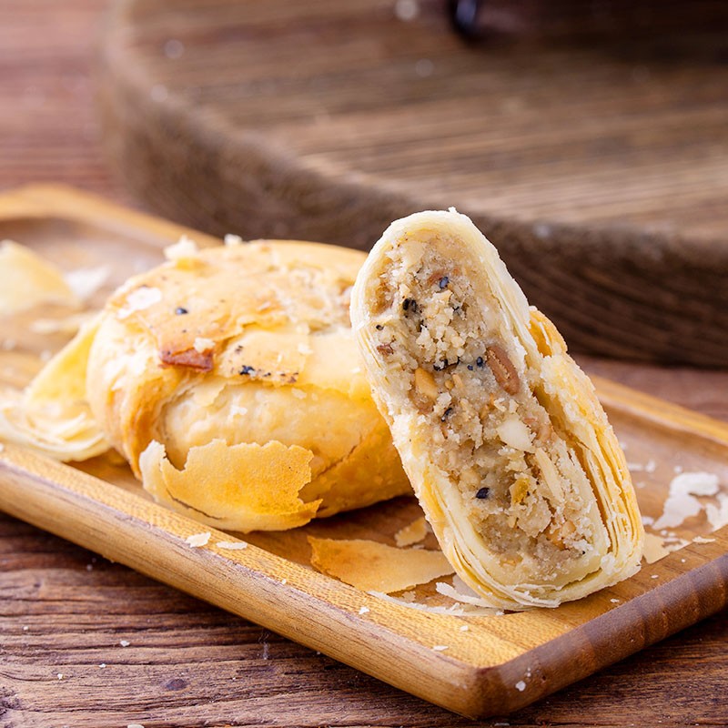 旗山矿月饼 旗山矿 花香月韵640g中秋月饼礼盒 五仁板栗奶黄苏式中式