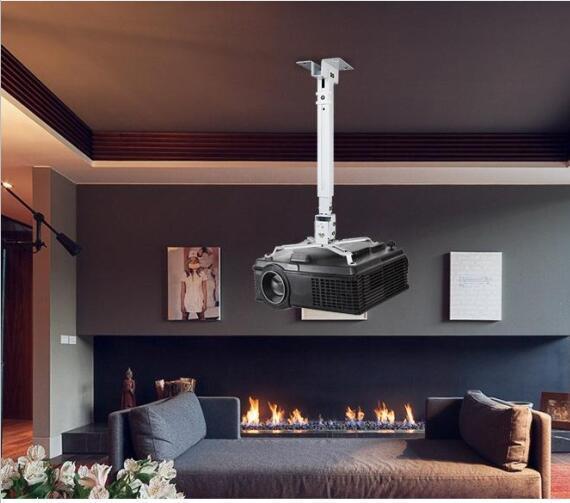 投影仪加长吊架可旋转方向可伸缩调节顶装吊装通用支架送罗丝旋转1米