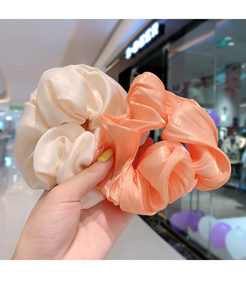 法式复古bm猪大肠圈发圈扎头发皮筋网红大号头花头绳2红色格子系统再