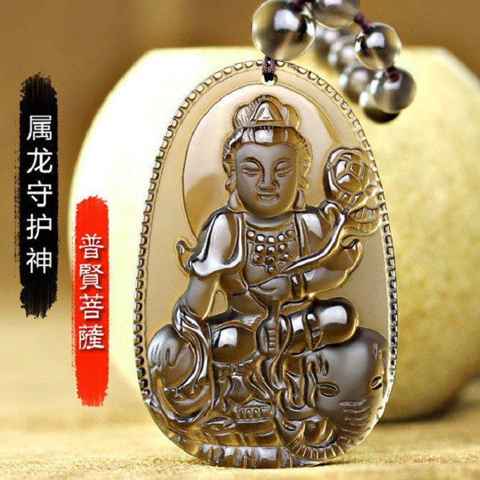 天天特价冰种黑曜石八大守护神吊坠项坠男女情侣项链生肖