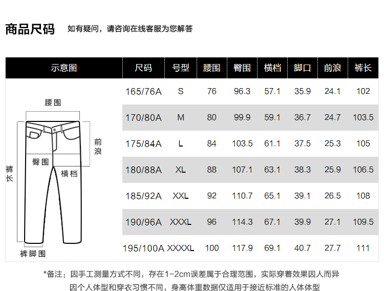 海澜之家(hla)男士牛仔裤 hla/海澜之家经典基础牛仔裤2021秋季直筒版