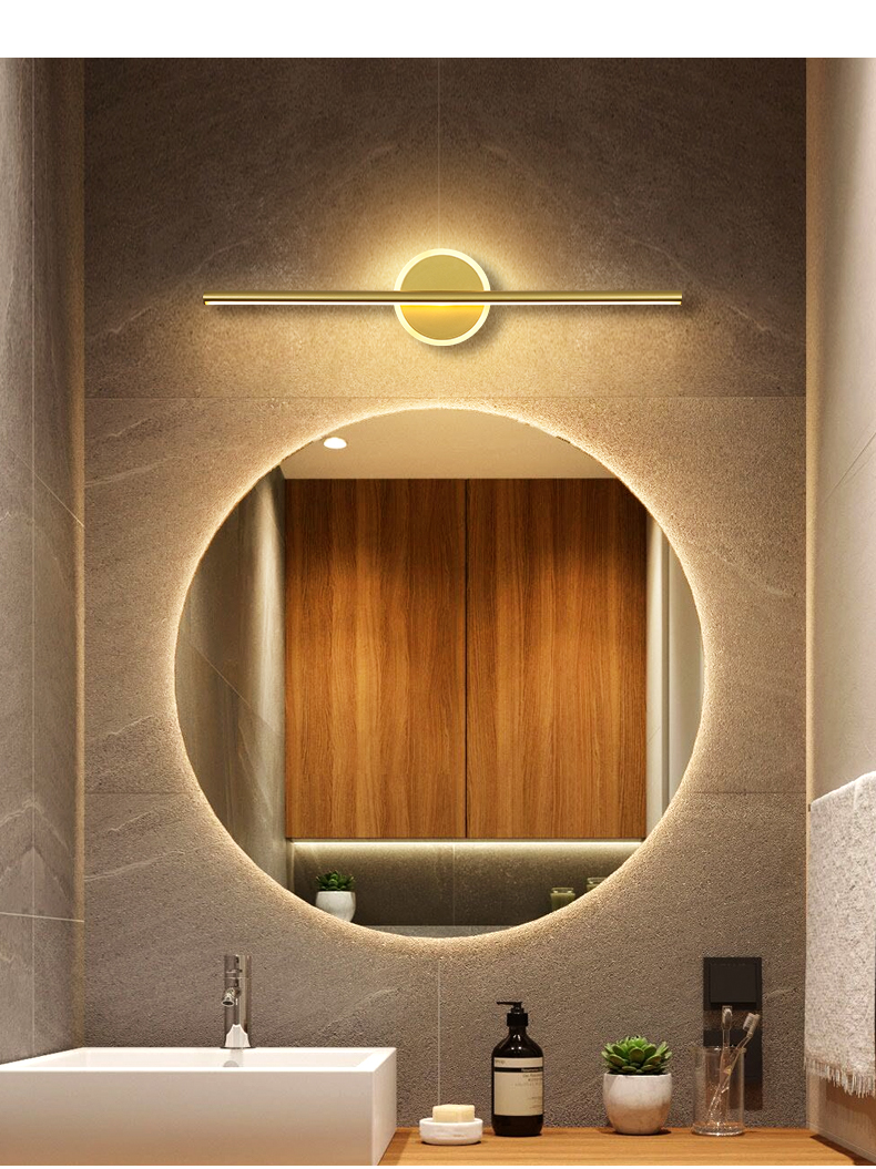 led镜前灯浴室卫生间镜柜灯厕所灯洗漱台梳妆台化妆灯中精质造