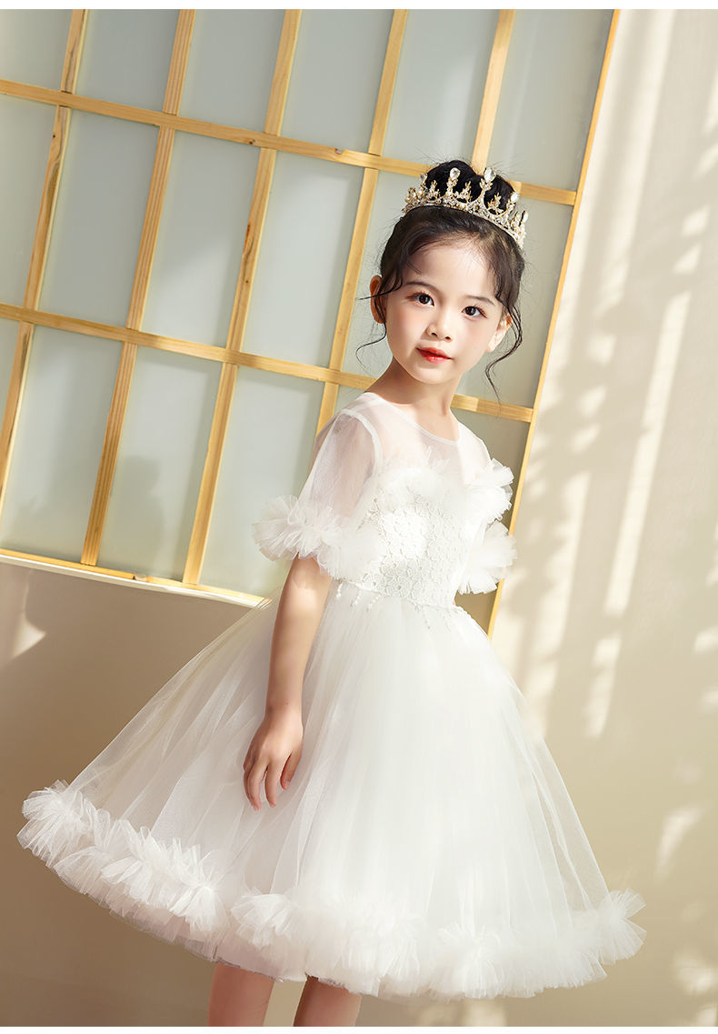 叮当猫(ddcat)婴童裙子 叮当猫女童礼服公主裙蓬蓬纱小孩花童婚纱儿童