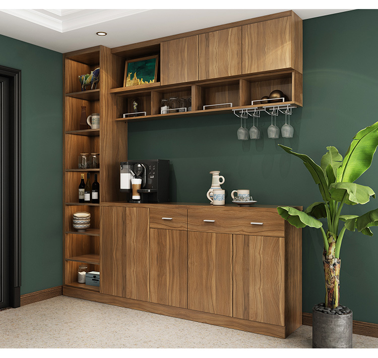 索菲亚餐边柜酒柜一体靠墙组合现代柜子客厅家用储物柜定制经济型元