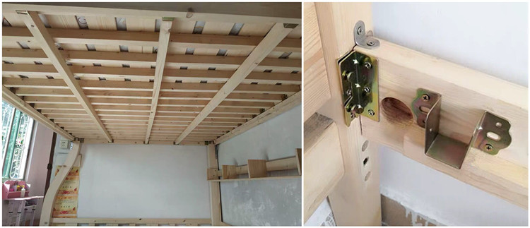 床托木方托/床挂角/床挂钩 //家具床五金配件角码 加厚款 敬平