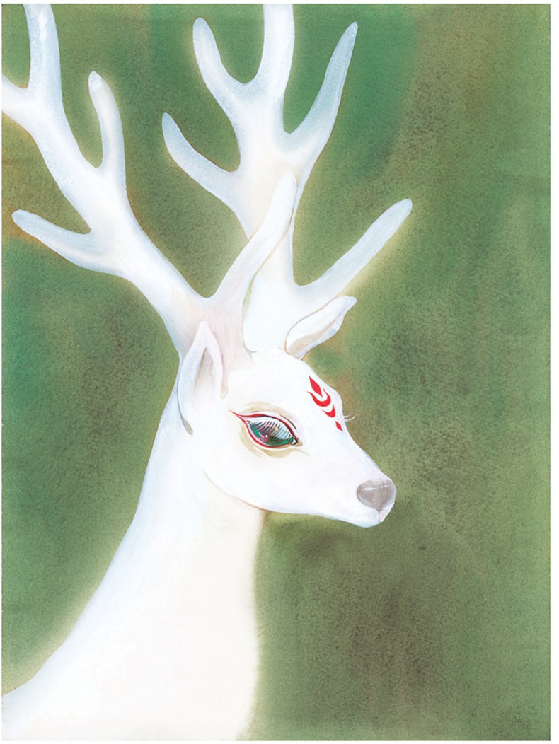 质量保证隐世之国鹿菏水彩私享绘鹿菏著动物绘植物绘花鸟绘水彩画教程