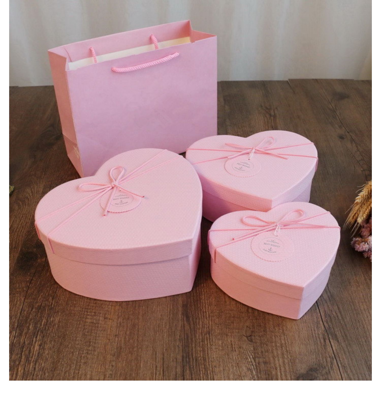 情人节心形礼盒空盒爱心盒子生日礼物包装盒仪式感小号口红礼品盒