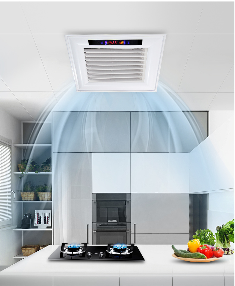 松野集成吊顶风扇吸顶冷风扇冷霸厕所电风扇嵌入式吹风扇厨房凉霸