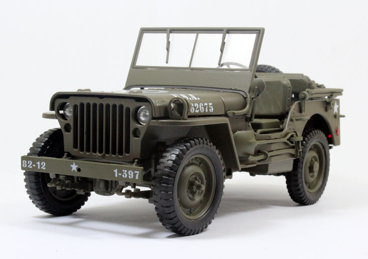 威利welly 1:18二战威利斯吉普 高仿真合金汽车模型 仿真模型 老爷车