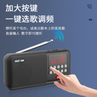 先科(SAST)多功能插卡蓝牙收音机 V20 黑色 高保真大喇叭超长续航迷你小巧便携可调频环绕音效