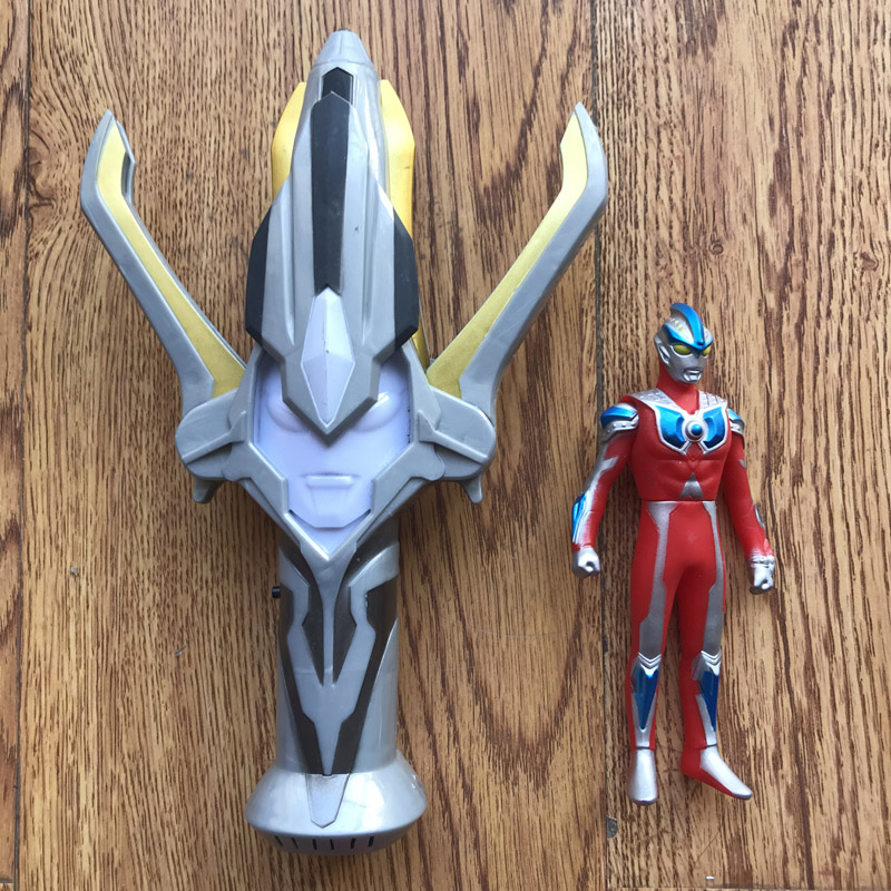 聪恩贝congenbei银河奥特曼变身器玩具银河火花迪迦奥特曼神光棒软胶