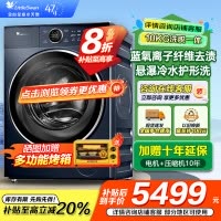 小天鹅(LittleSwan)滚筒洗衣机全自动家用 纯平全嵌[小蓝鲸2.0 TG100V89PRO]家电补贴 超薄