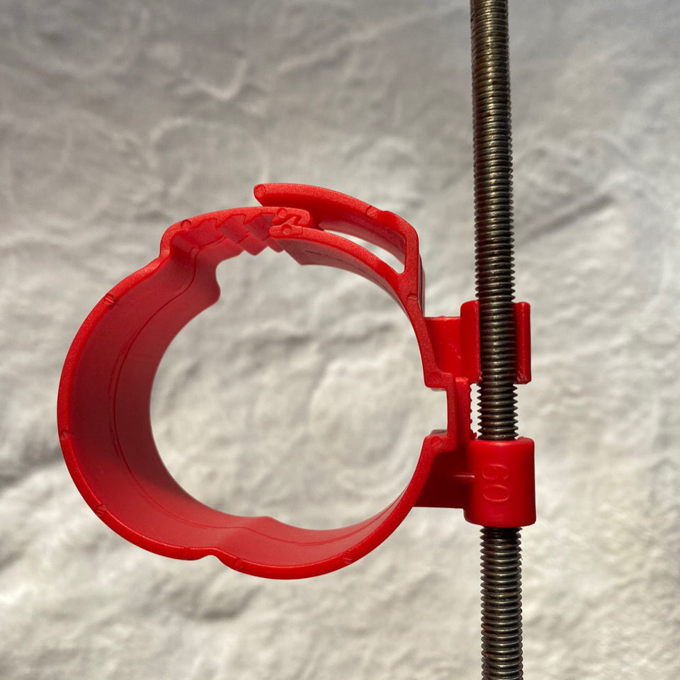 中央空调管卡扣新风尼龙吊挂卡吊码8厘丝杆秒卡40红宽35cm100个