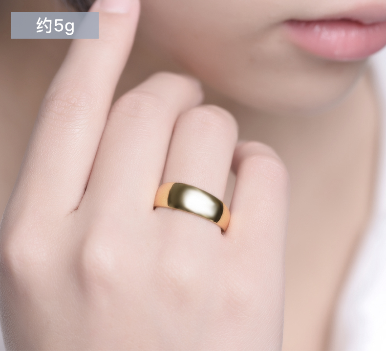 琳达·罗兰(linda loren)黄金戒指ldaj0008 999足金蛇肚戒素圈戒指