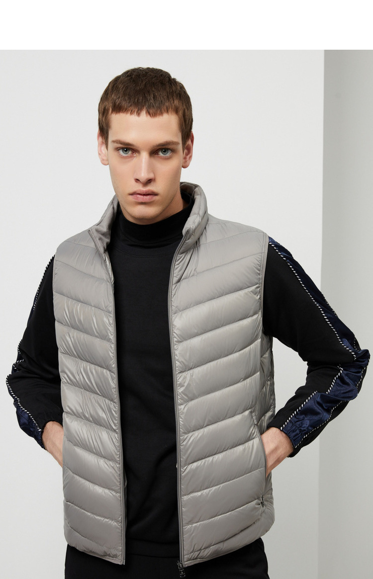 波司登轻薄羽绒马甲男士短款舒适保暖背心b90131003