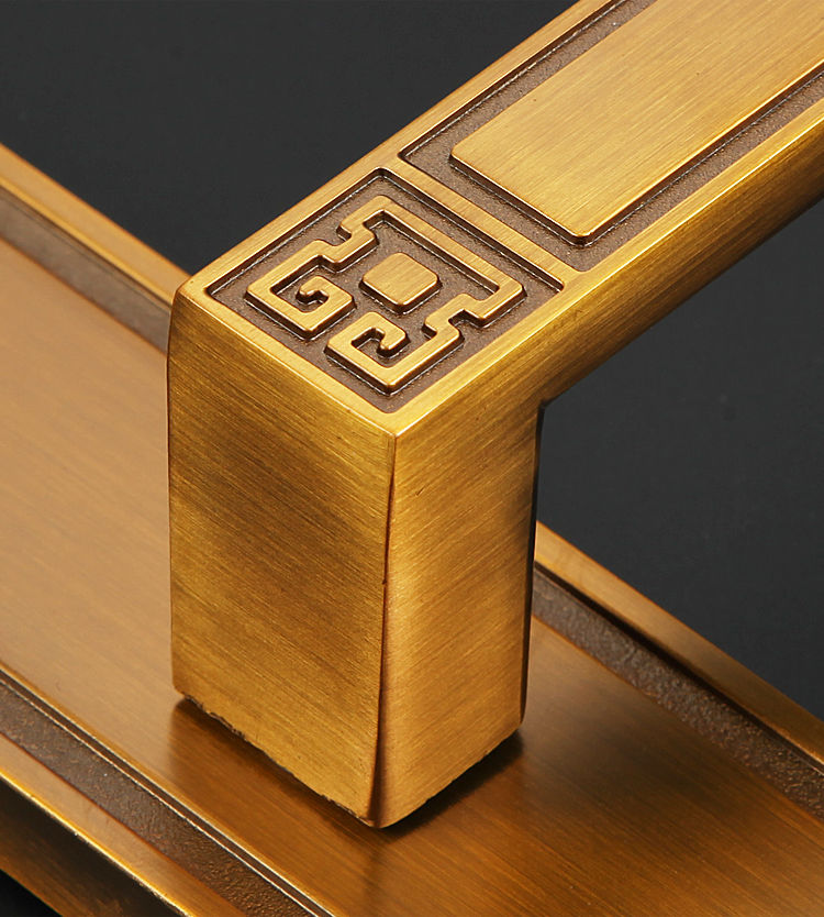 《新中式门锁室内卧室房间仿古门锁通用型实木门锁把手静音家用锁具