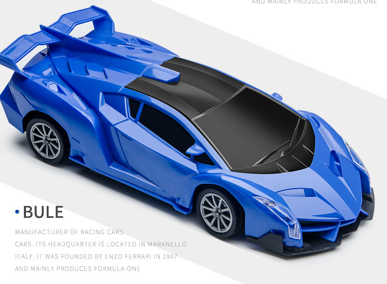 儿童玩具汽车赛车男孩生日礼物电动玩具 蓝色兰博基尼/带灯光/带遥控