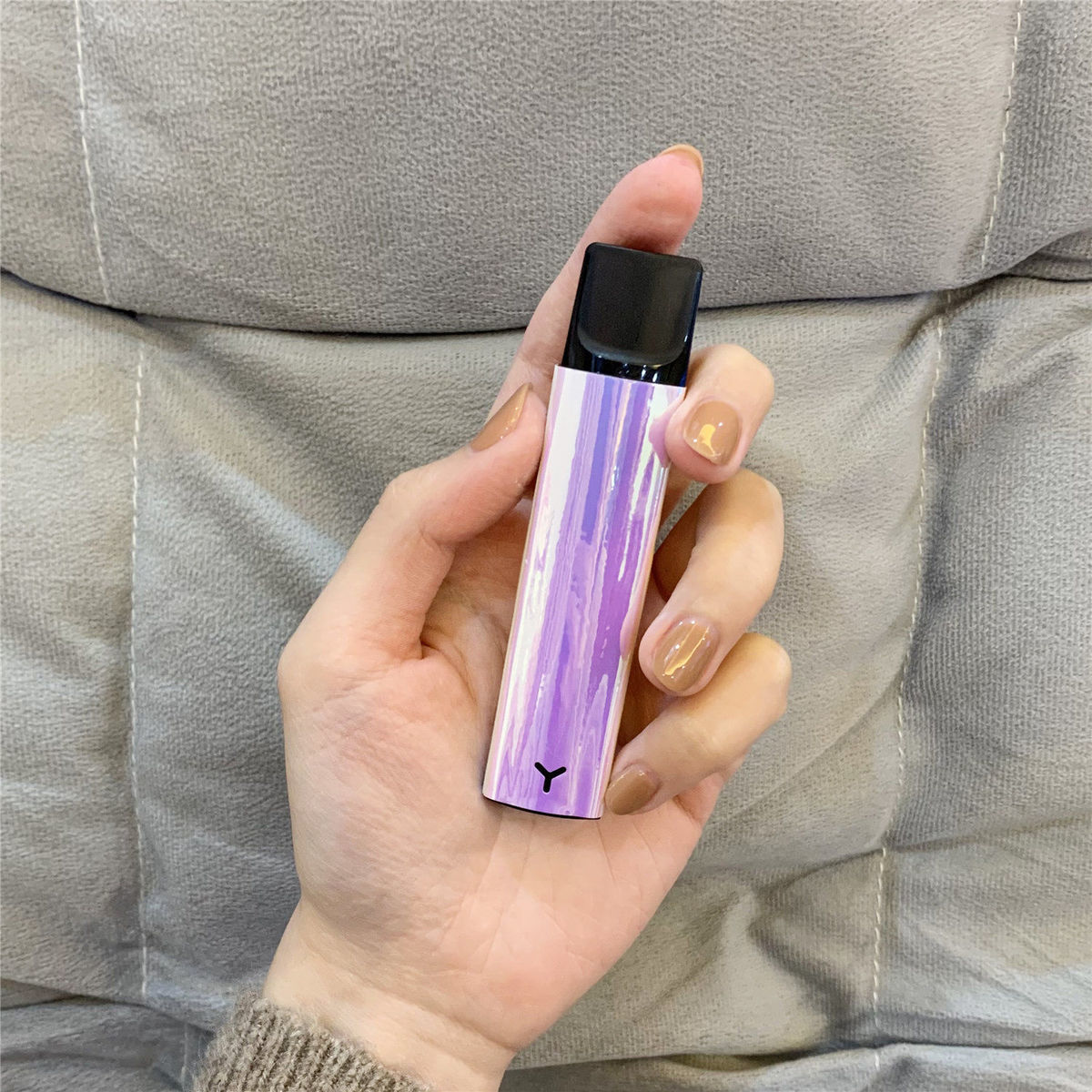 《yooz迷你-电镀银贴纸 柚子yooz迷你电镀贴纸丫ooz反光网红贴膜9.