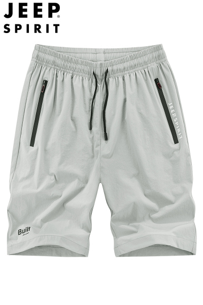 JEEP SPIRIT吉普夏季新款运动休闲沙滩裤男短裤子潮流五分裤夏装男裤