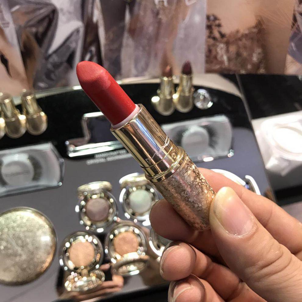 mac魅可2017圣诞限量雪花唇膏口红rougeensnowelleholidaycrush